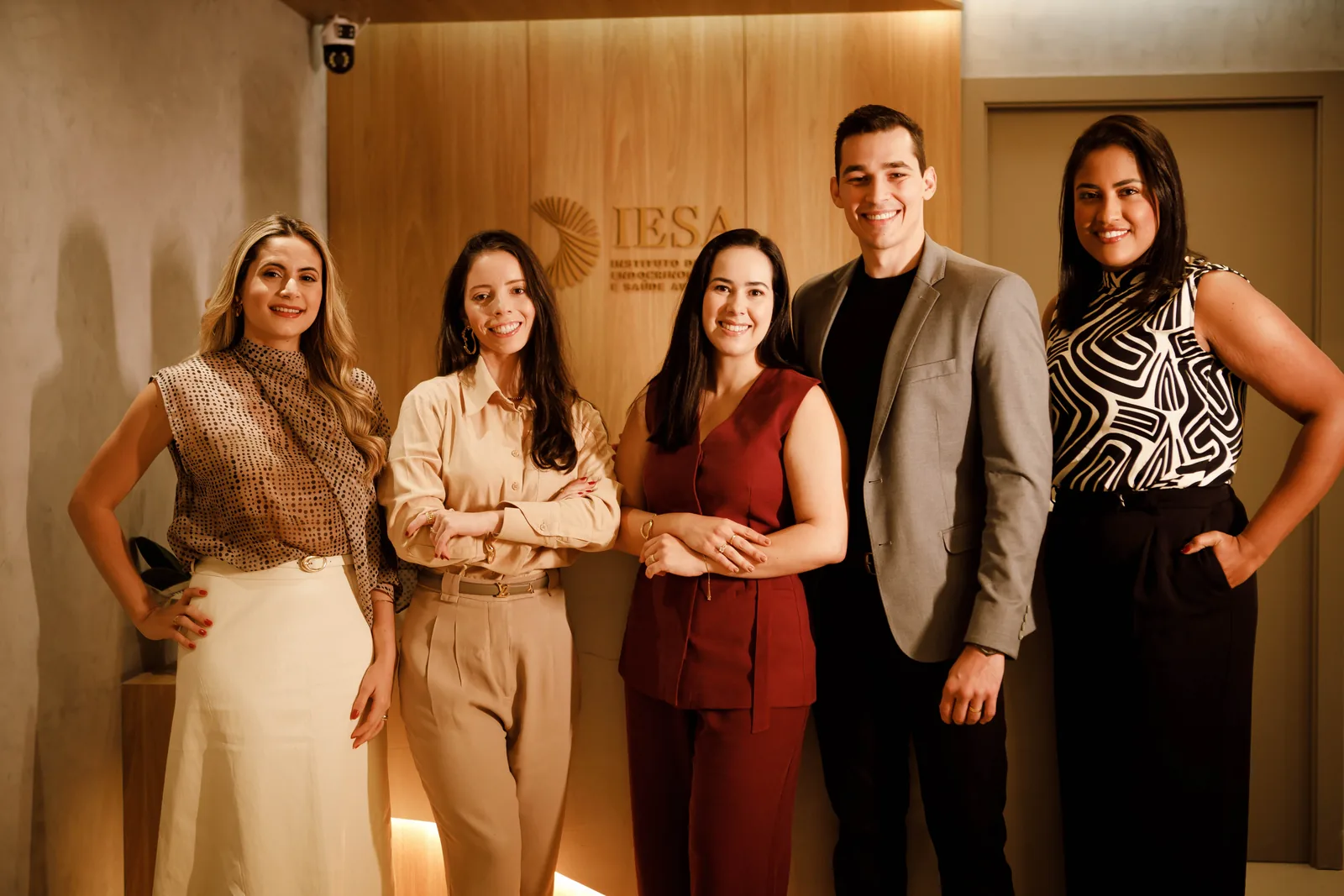 Equipe do IESA na recepção do instituto
